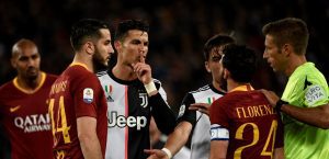 (Video) Ronaldo se burló de Florenzi por su estatura y el italiano le respondió con un golazo
