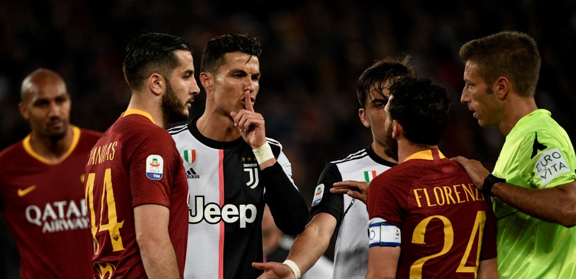(Video) Ronaldo se burló de Florenzi por su estatura y el italiano le respondió con un golazo