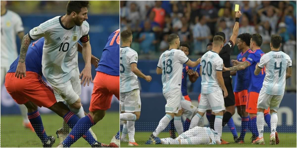 Cuadrado aclaró por qué le dio una patada a Lionel Messi