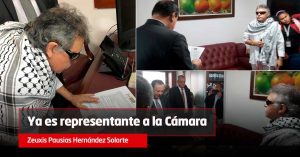 Jesús Santrich se posesiona como representante a la Cámara