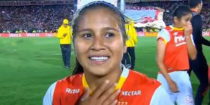 Leicy Santos se despide con honores de Santa Fe antes de irse al Atlético de Madrid