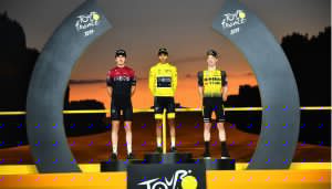 (Video) El himno colombiano retumbo en los Campos Elíseos gracias a Egan Bernal