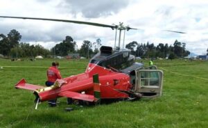Un helicóptero cayó en la vereda Fonquetá-Chía