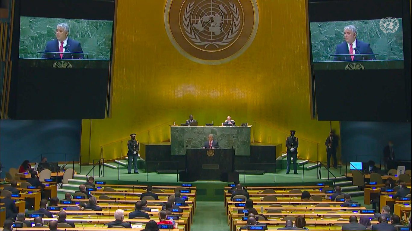 En directo, presidente Iván Duque interviene en la Asamblea General de la ONU