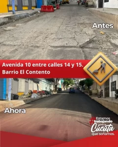 CÚCUTA RECUPERA IMPORTANTES VÍAS CON OBRAS DE PAVIMENTACIÓN