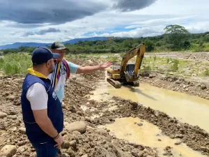Continúan las obras de recuperación hidráulica en el corregimiento de San Pedro