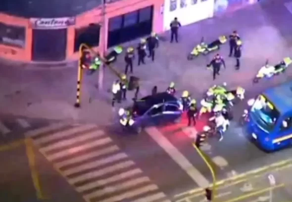 Capturan a presunto ladrón tras persecución en Bogotá