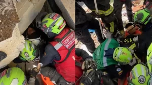 ¡Héroes! Bomberos colombianos rescataron con vida a un niño tras cuatro días bajo los escombros en Venezuela