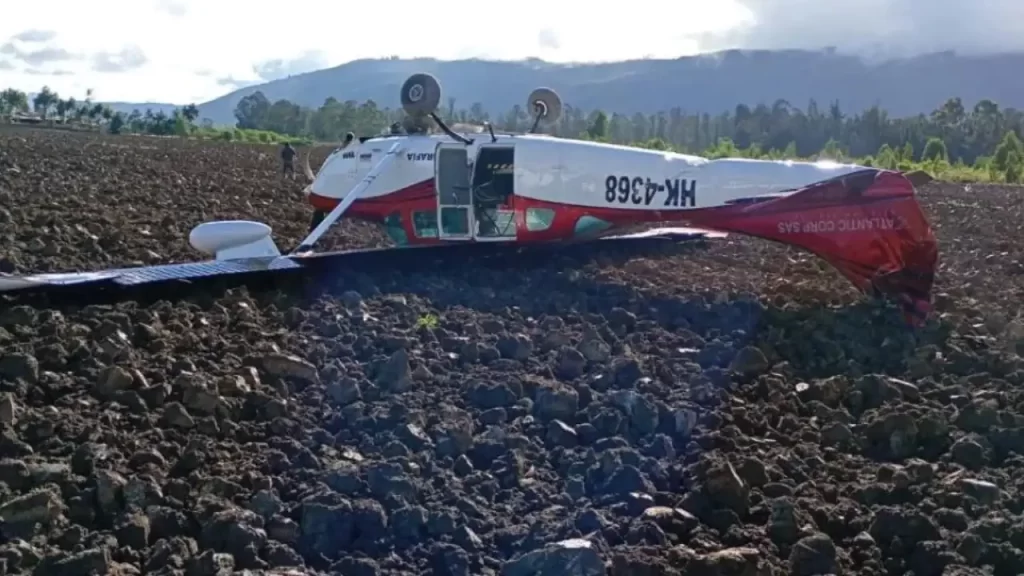 Avioneta sufrió accidente en Cundinamarca