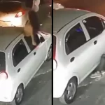 Mujer salió a celebrar en un carro el triunfo de Colombia, se empelotó y se cayó: casi termina en tragedia Mujer salió a celebrar en un carro el triunfo de Colombia, se empelotó y se cayó: casi termina en tragedia