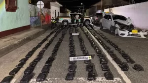 Policía incauta 581 kilos de marihuana en Valle del Cauca