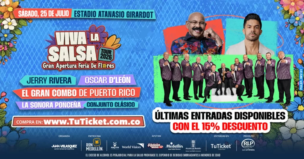 Viva La Salsa 2026 abre la Feria de las Flores: un cartel de leyendas y una gran alianza por Venezuela
