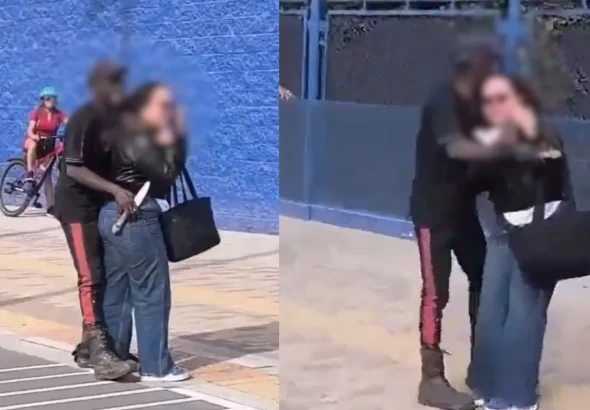 ¡Minutos de terror en Bogotá! Ladrón tomó como rehén a una mujer tras intento de robo en plena calle ¡Minutos de terror en Bogotá! Ladrón tomó como rehén a una mujer tras intento de robo en plena calle