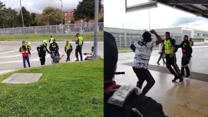 ¡Por no pagar el pasaje! Dos colados atacaron con arma blanca a un vigilante en TransMilenio