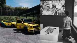 ¡Quedó encartado! A Blessd lo bañaron en memes tras personalizar sus carros de lujo con la Tricolor