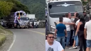 ¡Se bajaron a pelear! Celebración de la Virgen del Carmen terminó a los golpes en plena vía ¡Se bajaron a pelear! Celebración de la Virgen del Carmen terminó a los golpes en plena vía