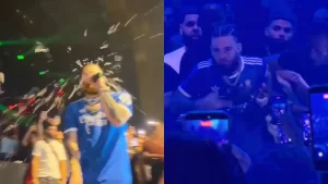 ¡Se salió de control! Al rapero Hades66 le lanzaron un vaso de cristal en la cara durante un concierto